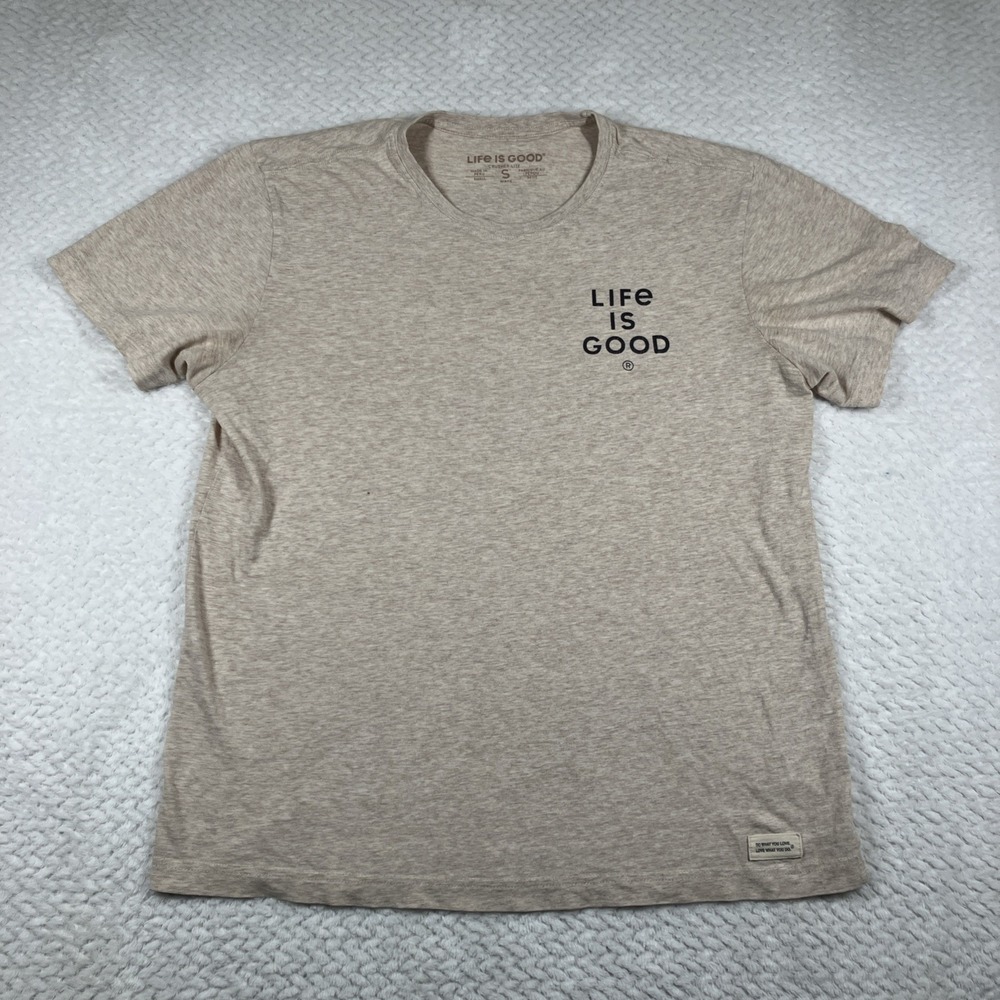 Life is Good Active Mens Small Happiness "Comes In Waves" Performance Tee